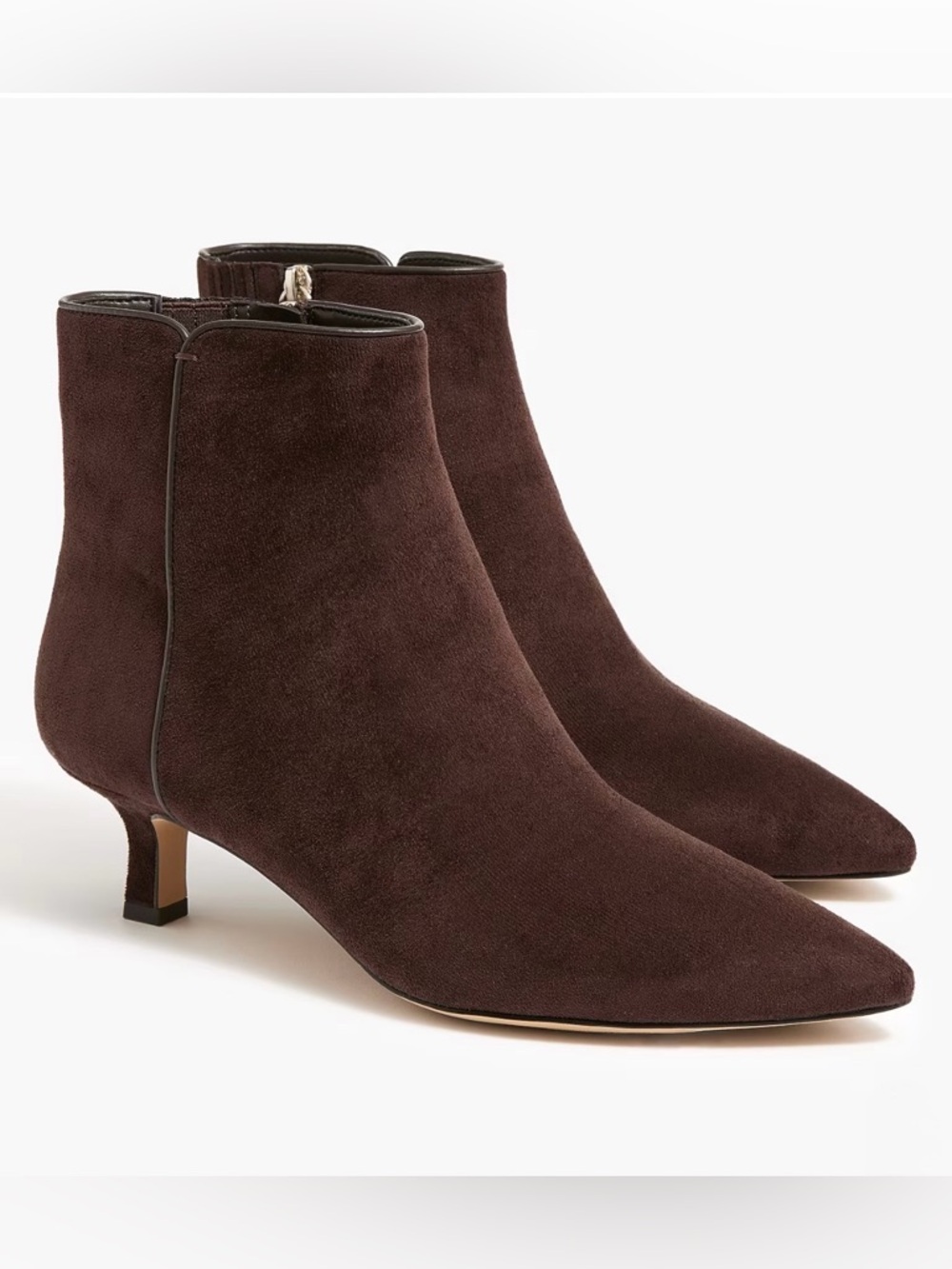NWOB! J. CREW FACTORY Women’s Sueded Pointy-Toe Boots Rustic Brown Size 10 - Picture 2 of 13